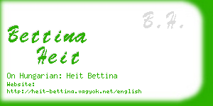 bettina heit business card